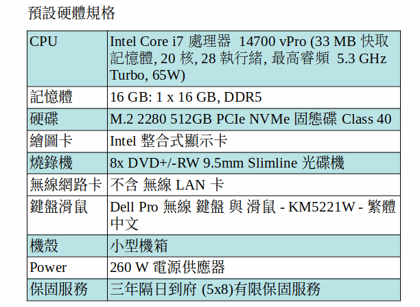 DELL Optiplex SFF Plus 7020 商用電腦 (I7-14700 /16GB/512GB SSD/UHD/小型機箱) DELL Optiplex SFF Plus 7020 商用電腦 (I7-14700 /16GB/512GB SSD/UHD/小型機箱)