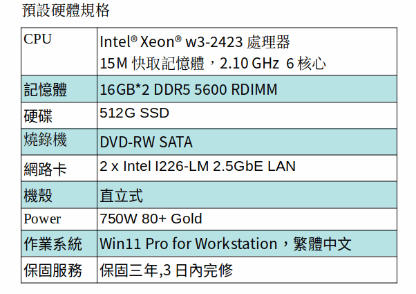 ASUS WS890T 工作站 (W3-2423/32G /512GB SSD/DVD-RW/CRD/750W/Win11 Pro/3Y)