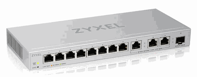 Zyxel XGS1250-12/8x1G+3x10G=1xSFP 10G 智慧型網管交換器