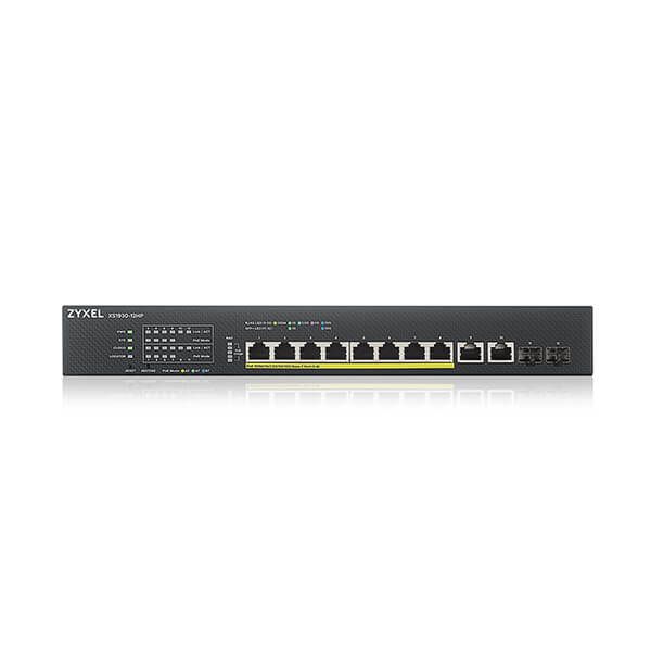 Zyxel XS1930-12HP/12埠 10G Multi-Gigabit Lite-L3 智慧型網管交換器