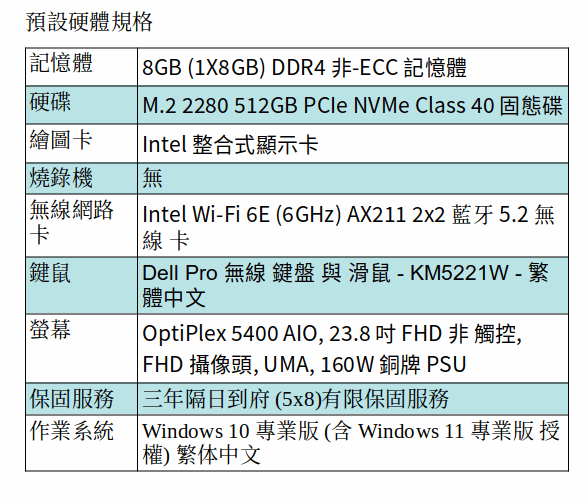 DELL OptiPlex 7400 多合一 (I5-12500/16GB/512GB SSD/AIO 23.8吋 FHD) DELL OptiPlex 7400 多合一 (I5-12500/16GB/512GB SSD/AIO 23.8吋 FHD)
