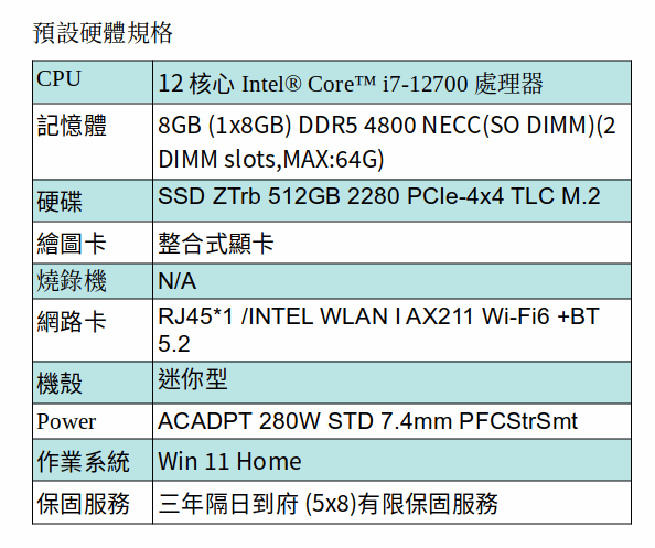 HP Z2MINIG9/I7-12700/無獨顯/8G*1/512GB M.2 /W11 Home/333/小型機箱工作站 HP Z2MINIG9/I7-12700/無獨顯/8G*1/512GB M.2 /W11 Home/333/小型機箱工作站